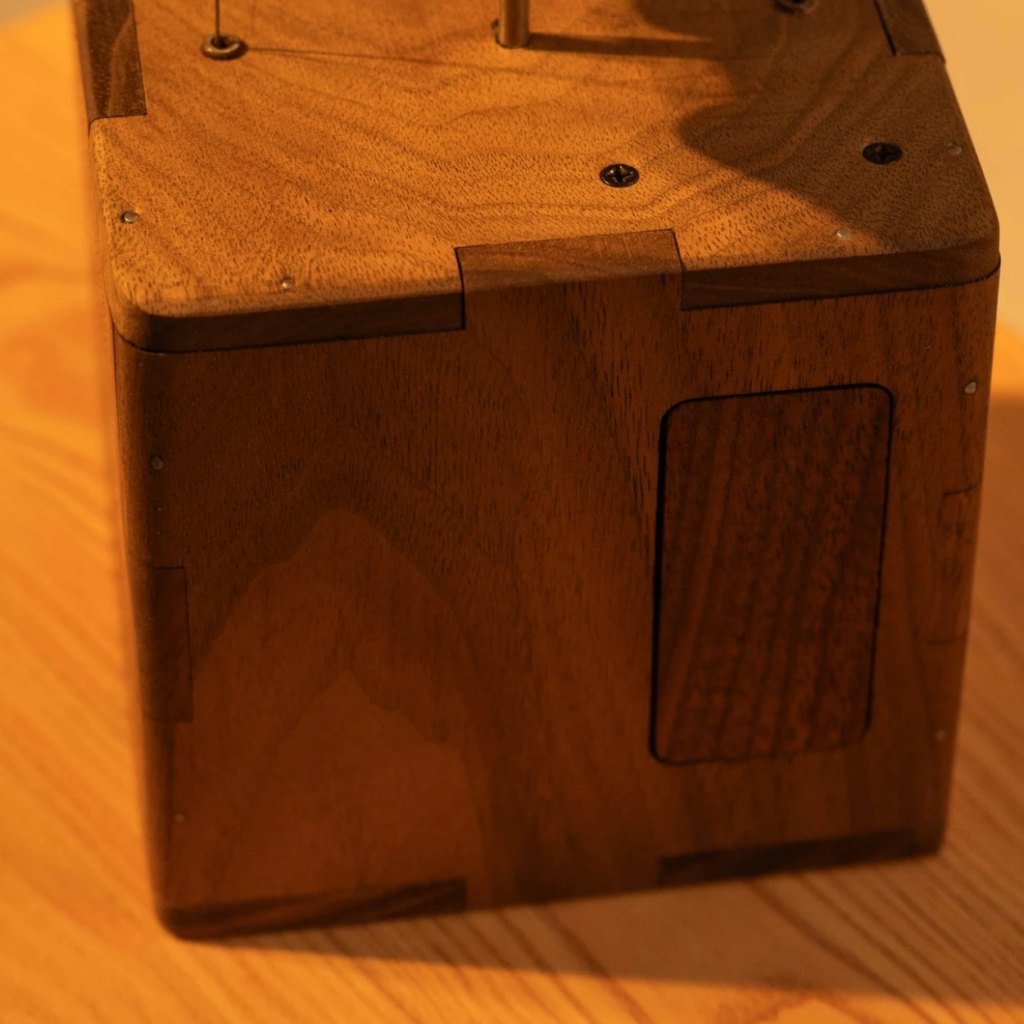 Handcrafted Woonden Flying Pig Automaton