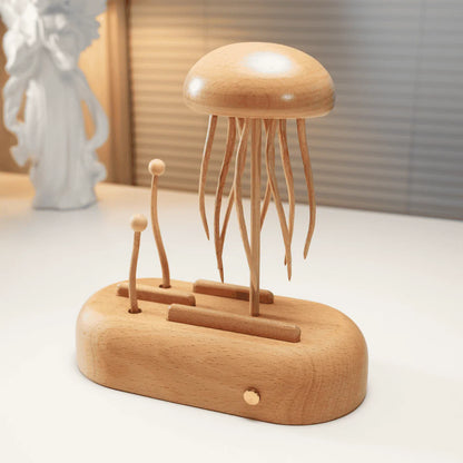 Handcrafted Wooden Jellyfish Automaton(Big)