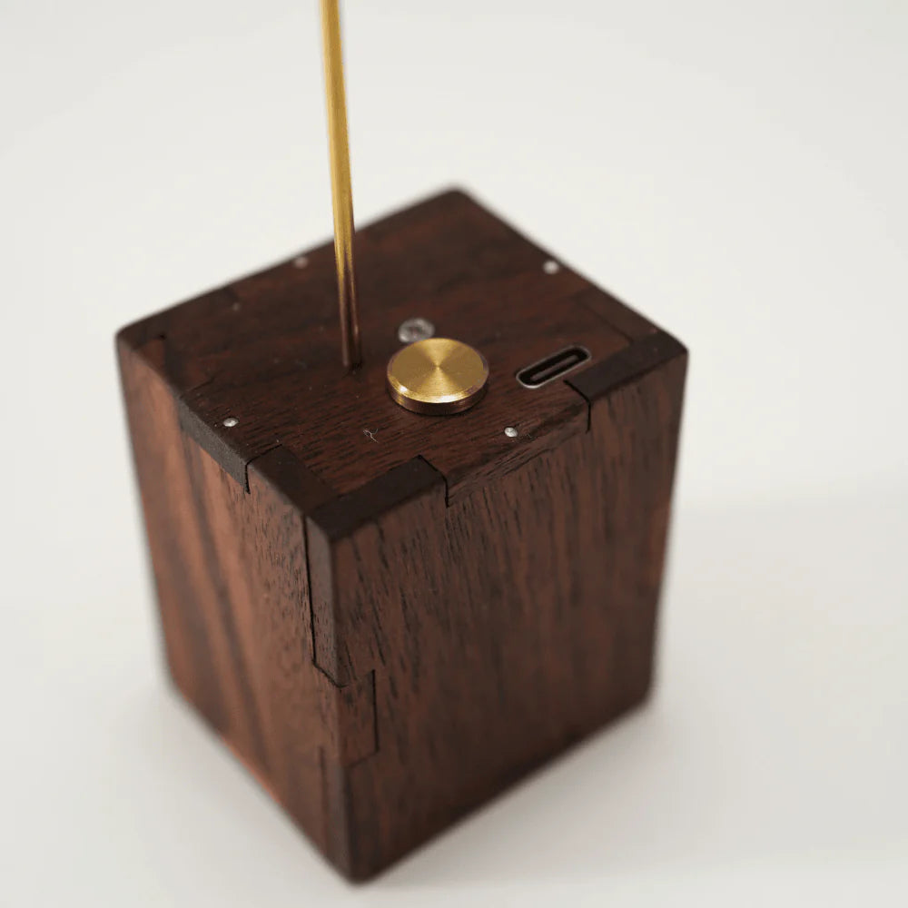 Handcrafted Walnut Bird Automaton