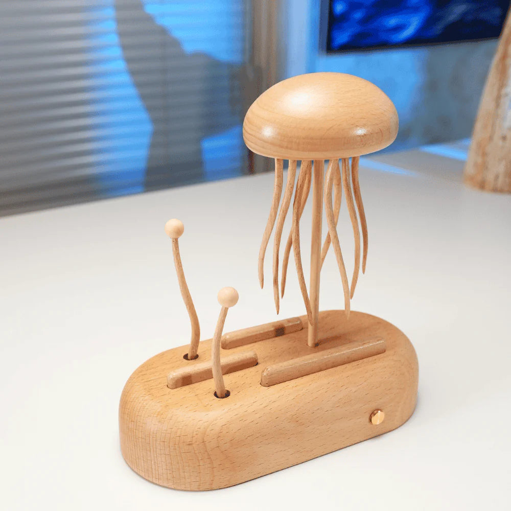 Handcrafted Wooden Jellyfish Automaton(Big)