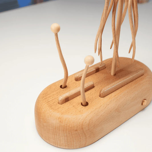 WarmFunDecor Handcrafted Wooden Jellyfish Automaton(Big)