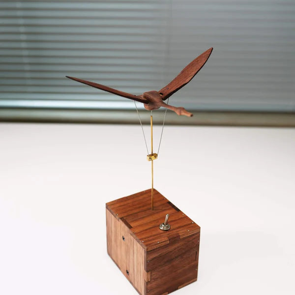 HandcraftedWalnutSwanAutomaton__Handmade_Roomdecor_Deskdecor_Woodartwork