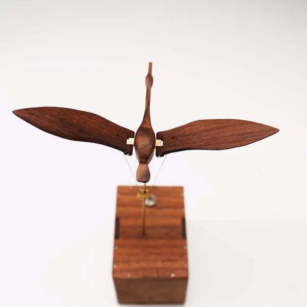 HandcraftedWalnutSwanAutomaton__Handmade_Roomdecor_Deskdecor_Woodartwork