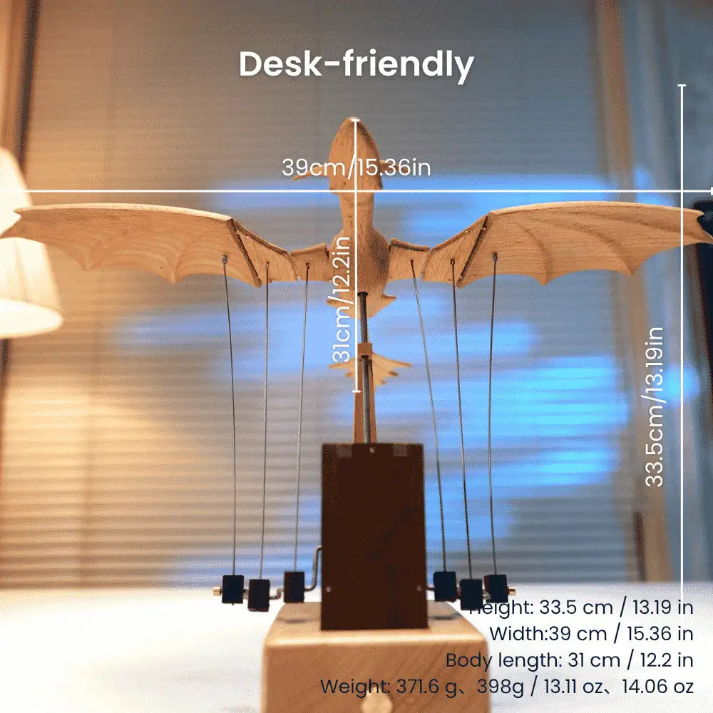 Handcrafted Wooden Dragon Automaton