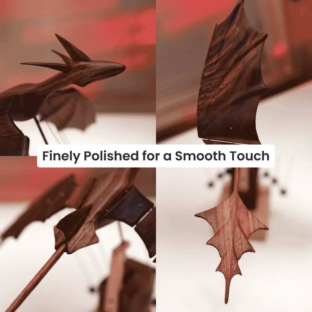 Handcrafted Wooden Dragon Automaton