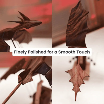 Handcrafted Wooden Dragon Automaton