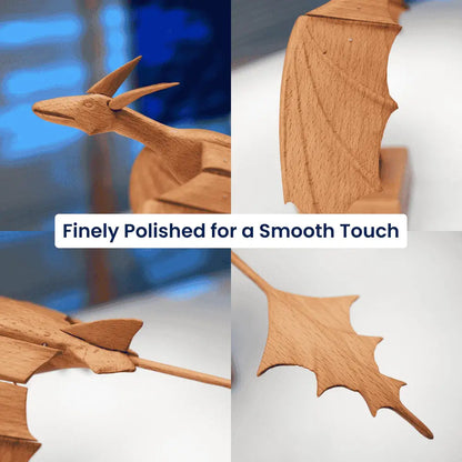 Handcrafted Wooden Dragon Automaton