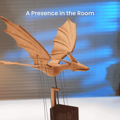 Handcrafted Wooden Dragon Automaton
