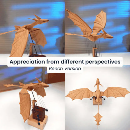 Handcrafted Wooden Dragon Automaton