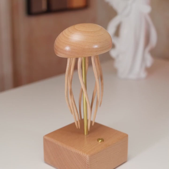 Handcrafted Wooden Jellyfish Automaton – WarmFunDecor